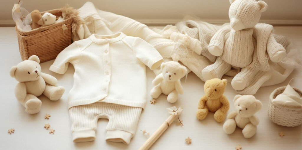 Wyprawka dla noworodka — ubranka i zabawki